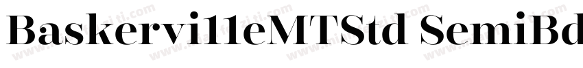 Baskervi11eMTStd SemiBd字体转换